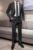 ins英伦风2024秋冬新修身潮流西服男西装套装礼服Q5503P258，男装西服套装，电商A222（原电商A231）