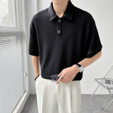 潮华夫格POLO衫男短袖Tins轻熟风2024夏新休闲宽松大码Q80P50，男装Polo衫，电商A222（原电商A231）