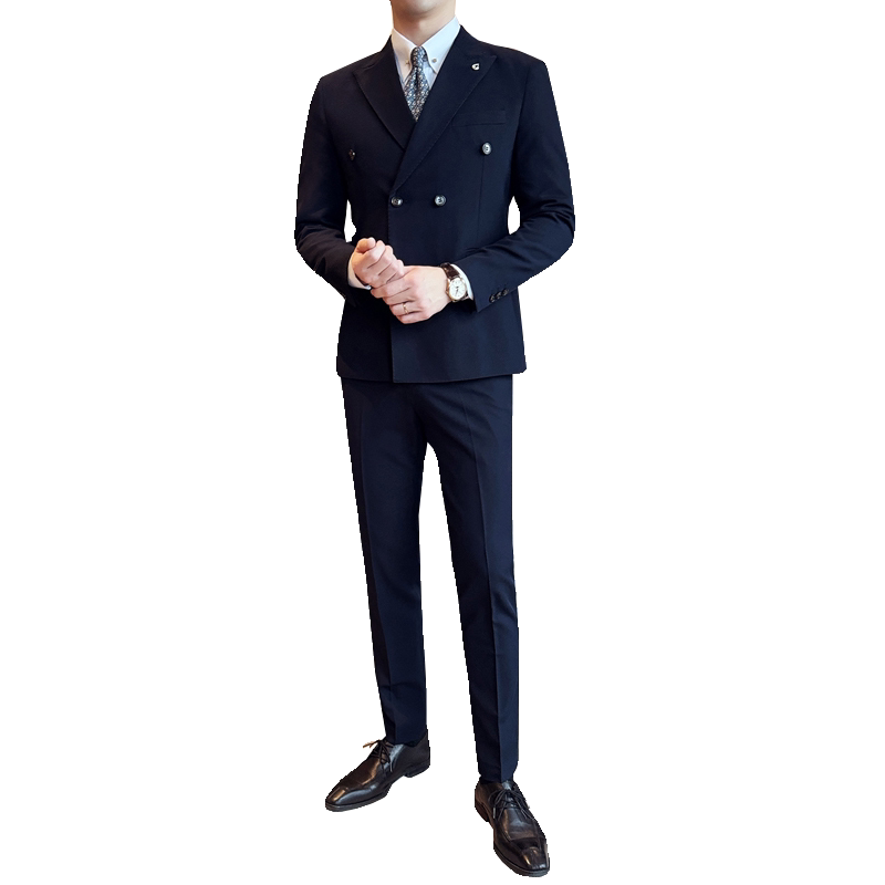 2024春季新ins英伦风潮流修身商务绅士男士西服套装大码Q233P256,男装西服套装,电商A222（原电商A231）