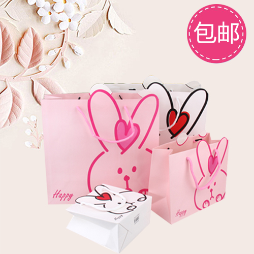 儿童生日礼物宝宝满月兔子手提袋