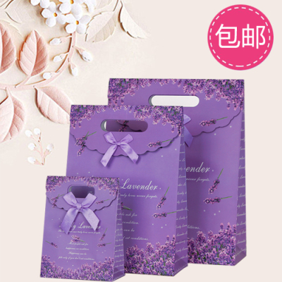 薰衣草紫色高档情人节生日回礼袋