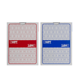 WPT官方赛事专用德州扑克扑克牌塑料防水PVC磨砂大字扑克牌耐折