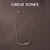 呼呼专享 小香风蝴蝶结丝带满钻项链