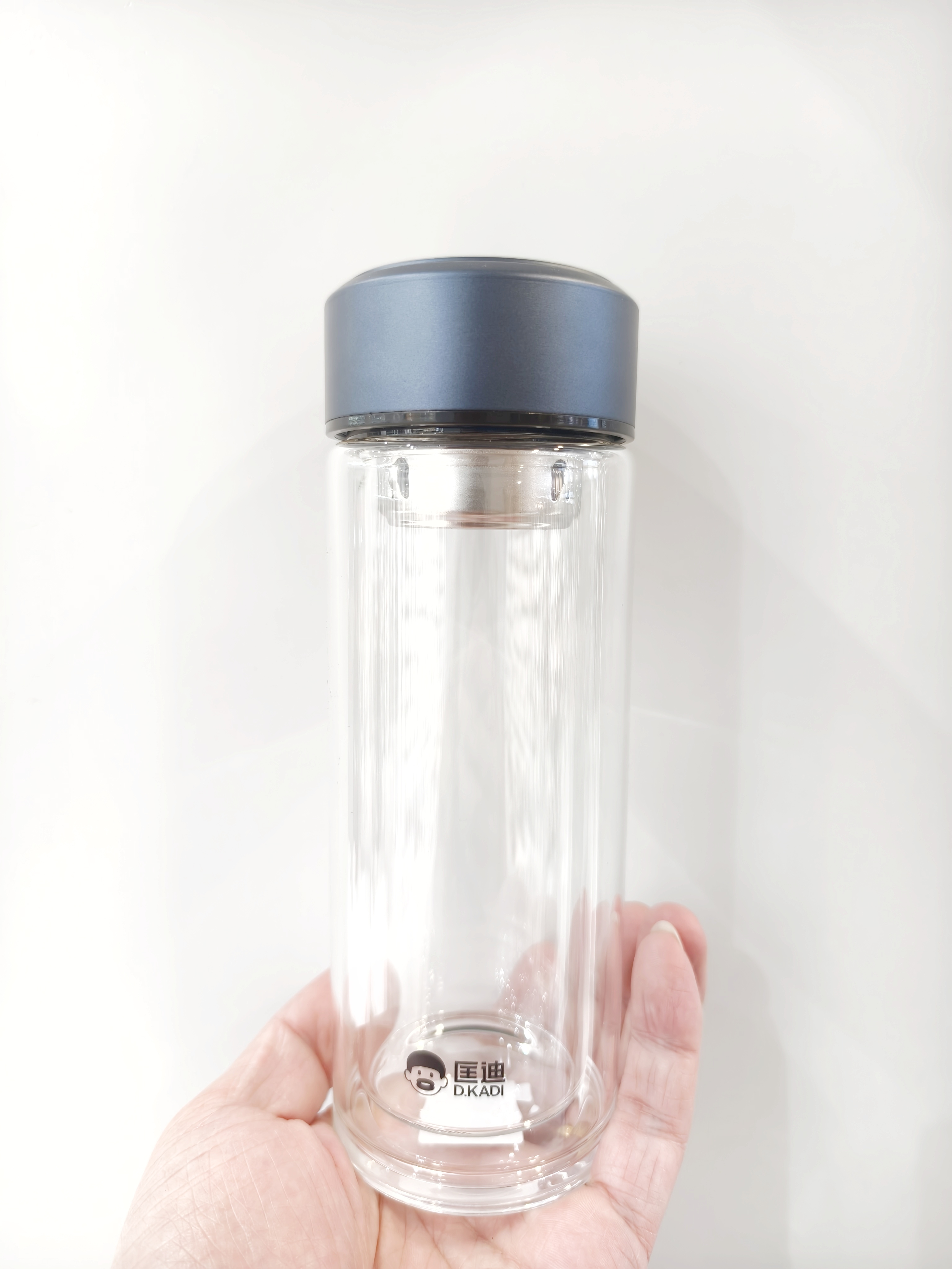 匡迪玻璃杯双层隔热耐高温办公室泡茶杯290ml