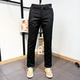 男士 男长裤 春秋季 JJ家男装 修身 小脚小直筒黑色商务休闲裤 西裤 潮