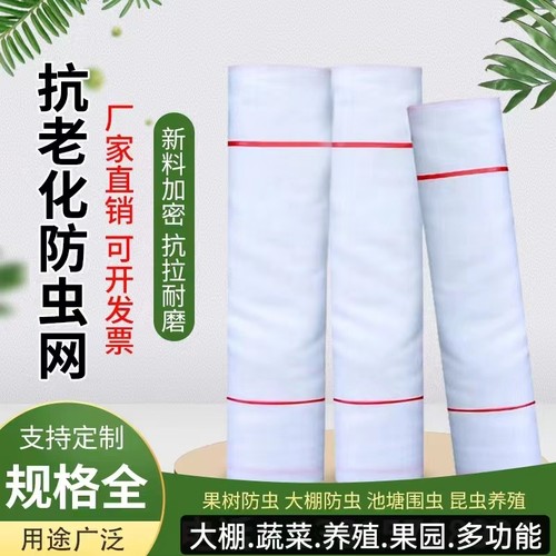 防虫网大棚专用蔬菜果园果树莲雾防虫防鸟网农用猪场防蚊虫抗老化