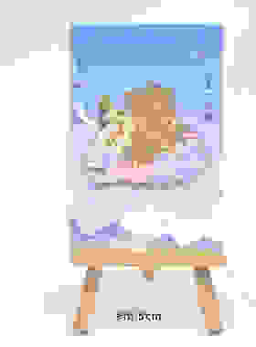 武汉黄鹤楼冰箱贴扇形紫色花款武汉旅游文创纪念品特产