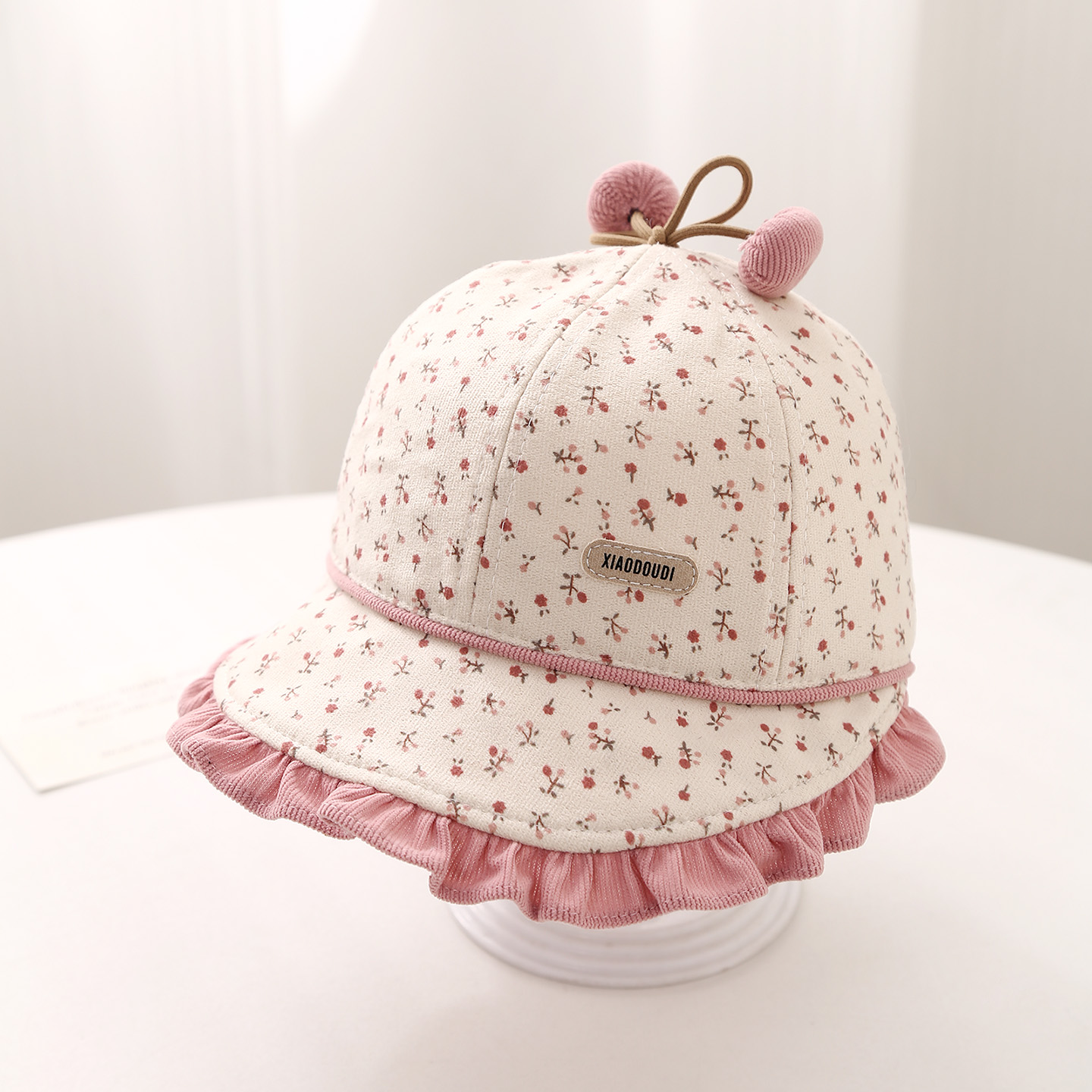 婴儿帽子春秋新款女宝宝遮阳帽
