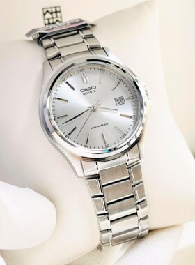 卡西欧手表男casio石英商务休闲简约指针日历情侣表 MTP-1183A-7A