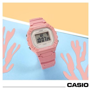 CASIO卡西欧手表ins复古潮流小方块男女学生电子表W218 218HC