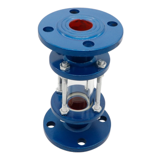 铸钢法兰玻璃视盅 管道视窗 直通视镜 直流式窥镜DN15-DN200