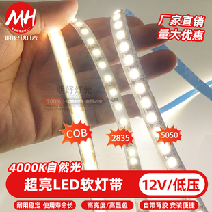 5630软灯带4000K自然白中性光防水5050贴片软灯带 led灯带12V5050