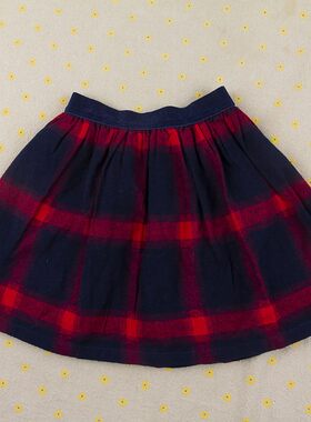 米乐熊小童春秋裙子裙纯棉半裙