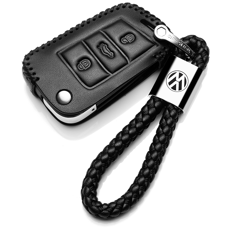 2019款大众途观L钥匙包真皮朗逸plus专用车钥匙套速腾途昂宝来扣