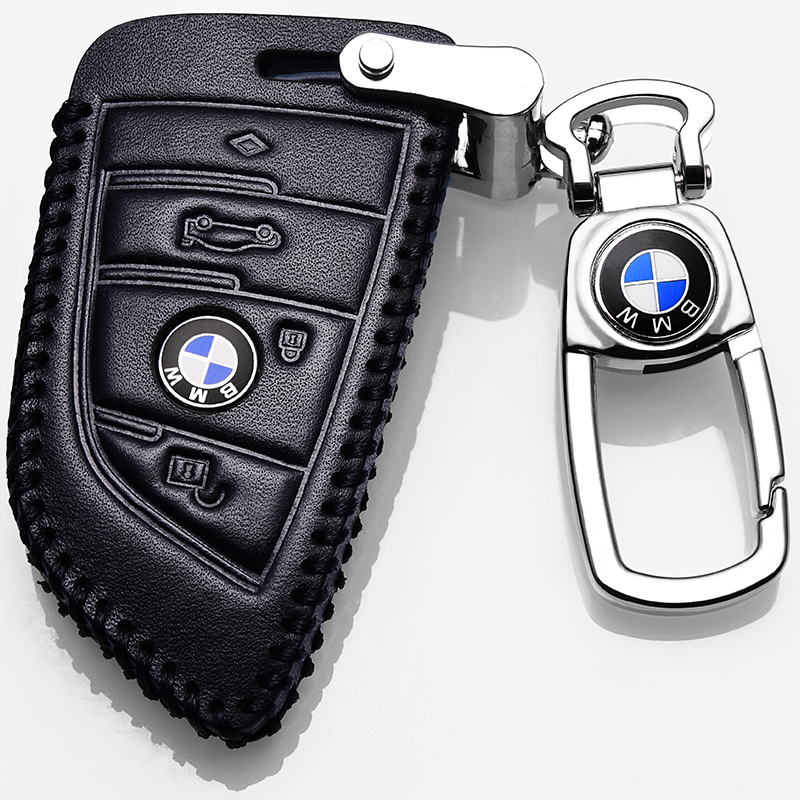 BMW5系钥匙套刀锋真皮2021BMW五系525Li 530le 540Li车钥匙扣包