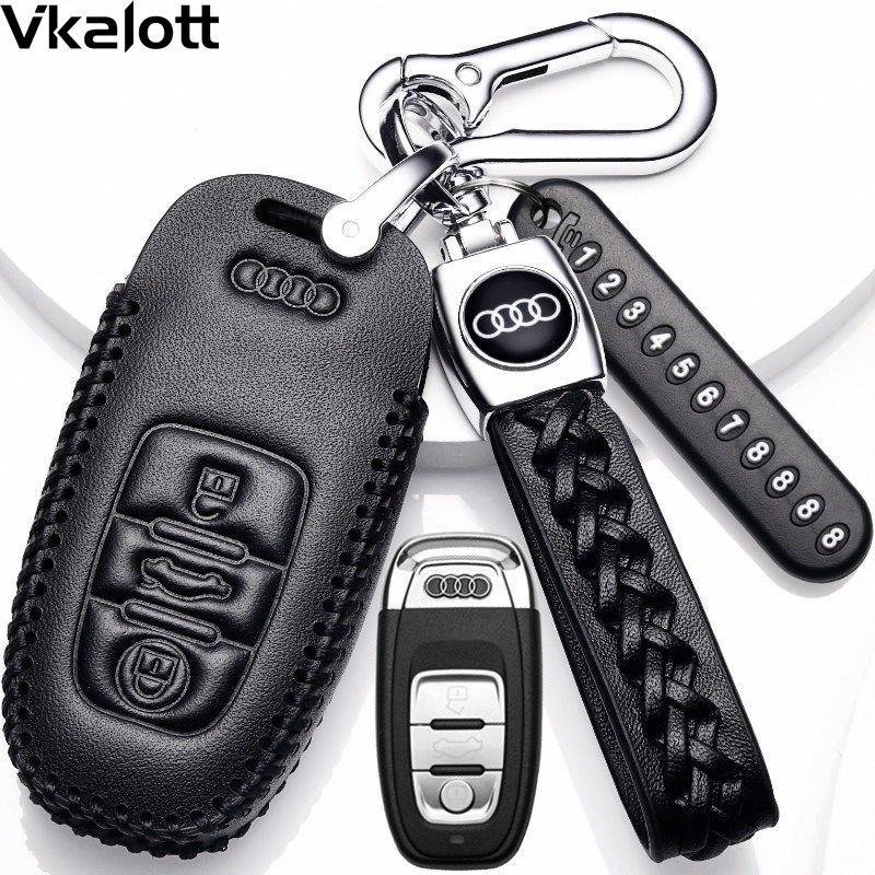 适用于2021款奥迪a6l钥匙套高档包装饰扣男新款20壳女真皮包19款
