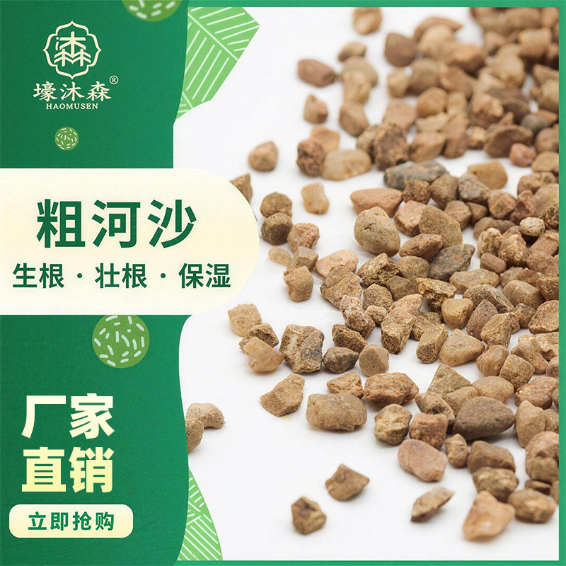 天然粗河沙多肉植物铺面装饰水晶沙石子三湖鱼缸沙石造景底砂沙粒