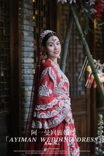 「出租」回民礼服重工印度丝巴服三件套回族婚纱礼服民族礼服婚纱