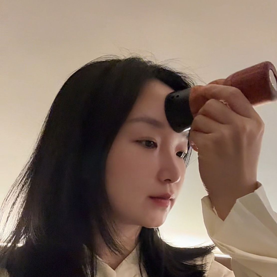 桃花灸面部美容灸艾灸工具家用紧致面部专用黑色砭石桃花美颜灸