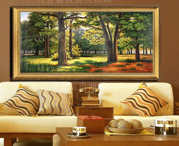 欧式古典风景油画客厅餐厅酒店卧室办公室装饰画配画家居挂画图片