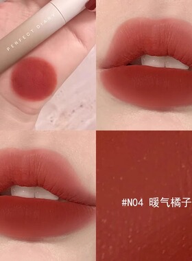 完美日记绵柔绒雾软陶唇泥N04唇釉雾面哑光丝绒唇釉口红N01