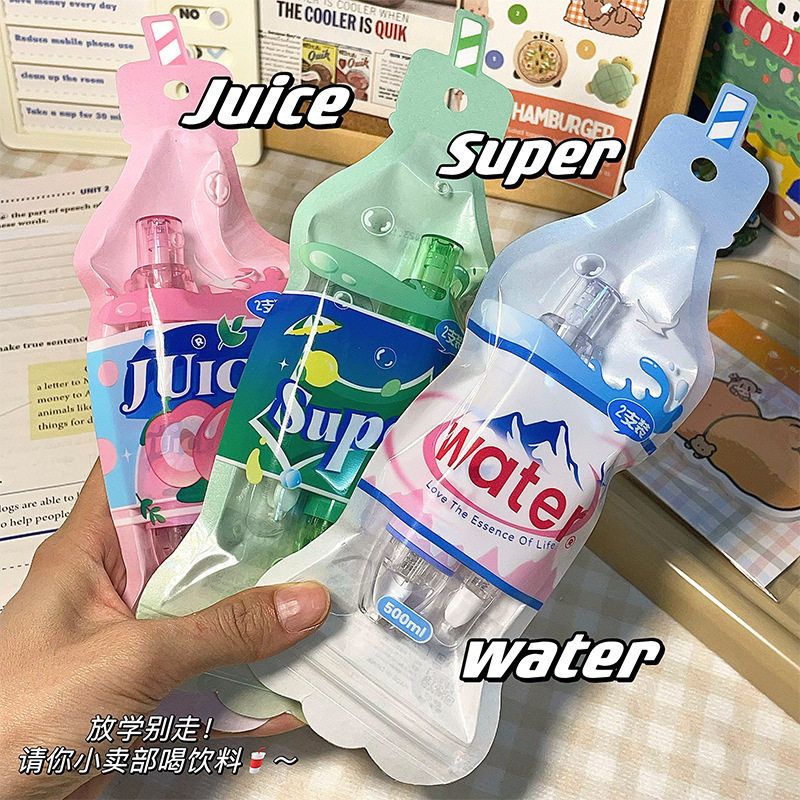 卡通带ins芯式高颜值可换大容量学生涂改按动专用替带小型修正