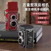 手动学生仿真复古双反胶片摇杆入门级相机便携ccd旅游数码 相机