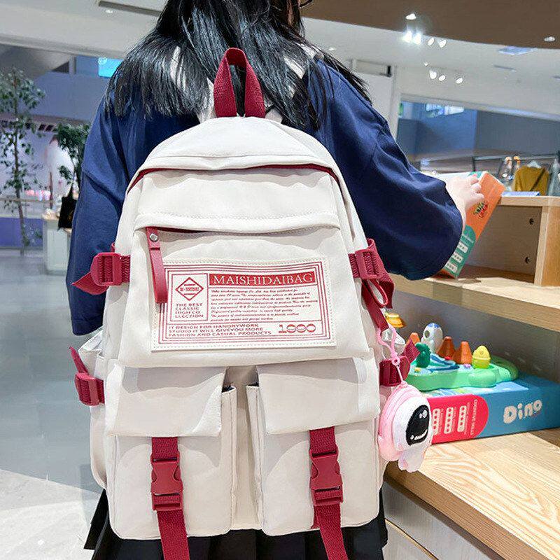 双肩包女书包初中背包大学生新款