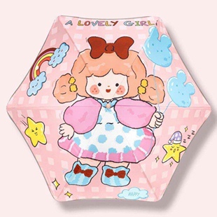 长柄儿童女上学圆角雨伞宝宝男童安全专用卡通伞晴雨伞超轻幼儿园