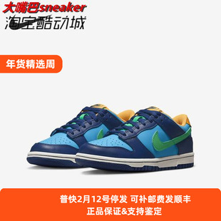 Nike Dunk Low (GS)蓝绿色潮流低帮青少年滑板鞋DV1693-401