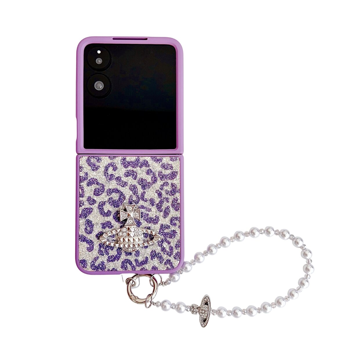 适用小米flip1手机壳西太后闪粉