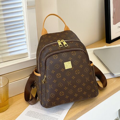 双肩包女原创设计大容量印花书包