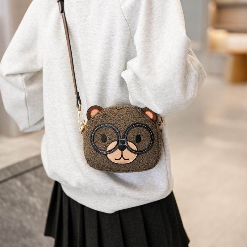 2025新款可爱卡通毛绒小熊包迷你手机包ins网红洋气单肩斜跨小包,箱包皮具/热销女包/男包,通用款女包,淘宝优惠券,粉丝福利购,淘宝优惠卷