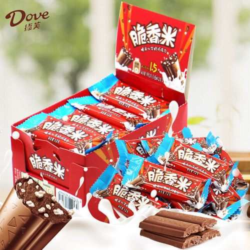 德芙脆香米牛奶夹心巧克力