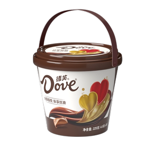 德芙丝滑牛奶巧克力礼盒装手提桶送男女友员工38妇女节礼物大礼包