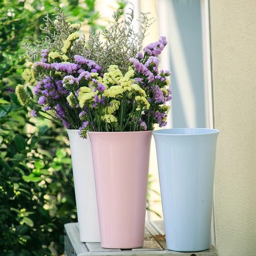 简约塑料花瓶客厅插花瓶鲜花桶