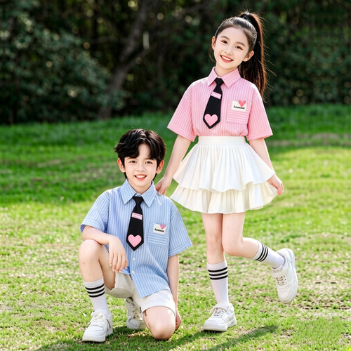 六一儿童大合唱演出服小学生啦啦队诗朗诵表演服幼儿园毕业照服装