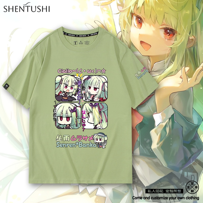 休闲宽松纯棉情侣短袖