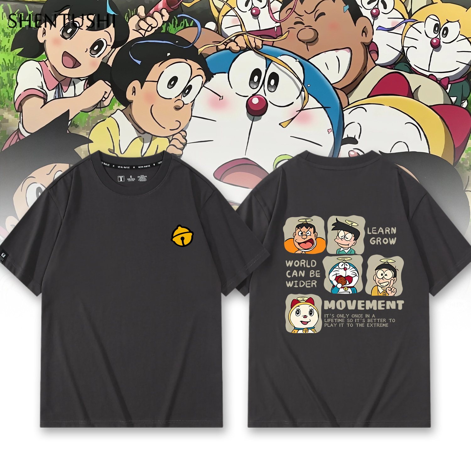 休闲宽松纯棉情侣短袖