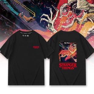 怪奇物语Stranger Things魔王美剧周边夏季男女生短袖T恤百搭衣服