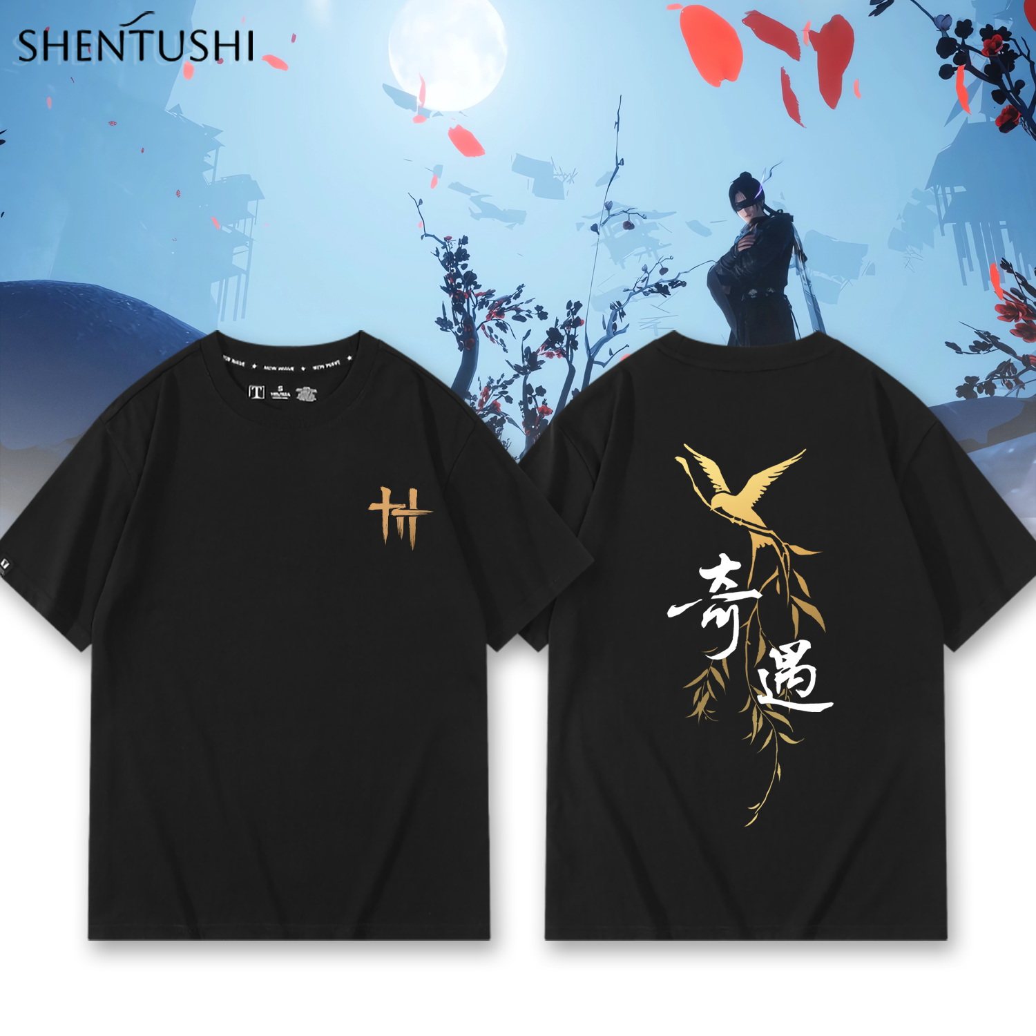休闲宽松纯棉情侣短袖