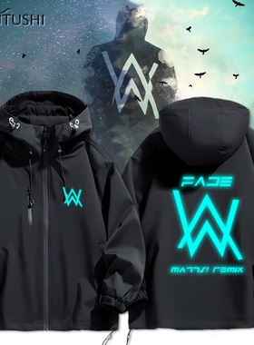 faded艾伦沃克Alan Walker同款反夜光冲锋衣男女休闲百搭夹克外套