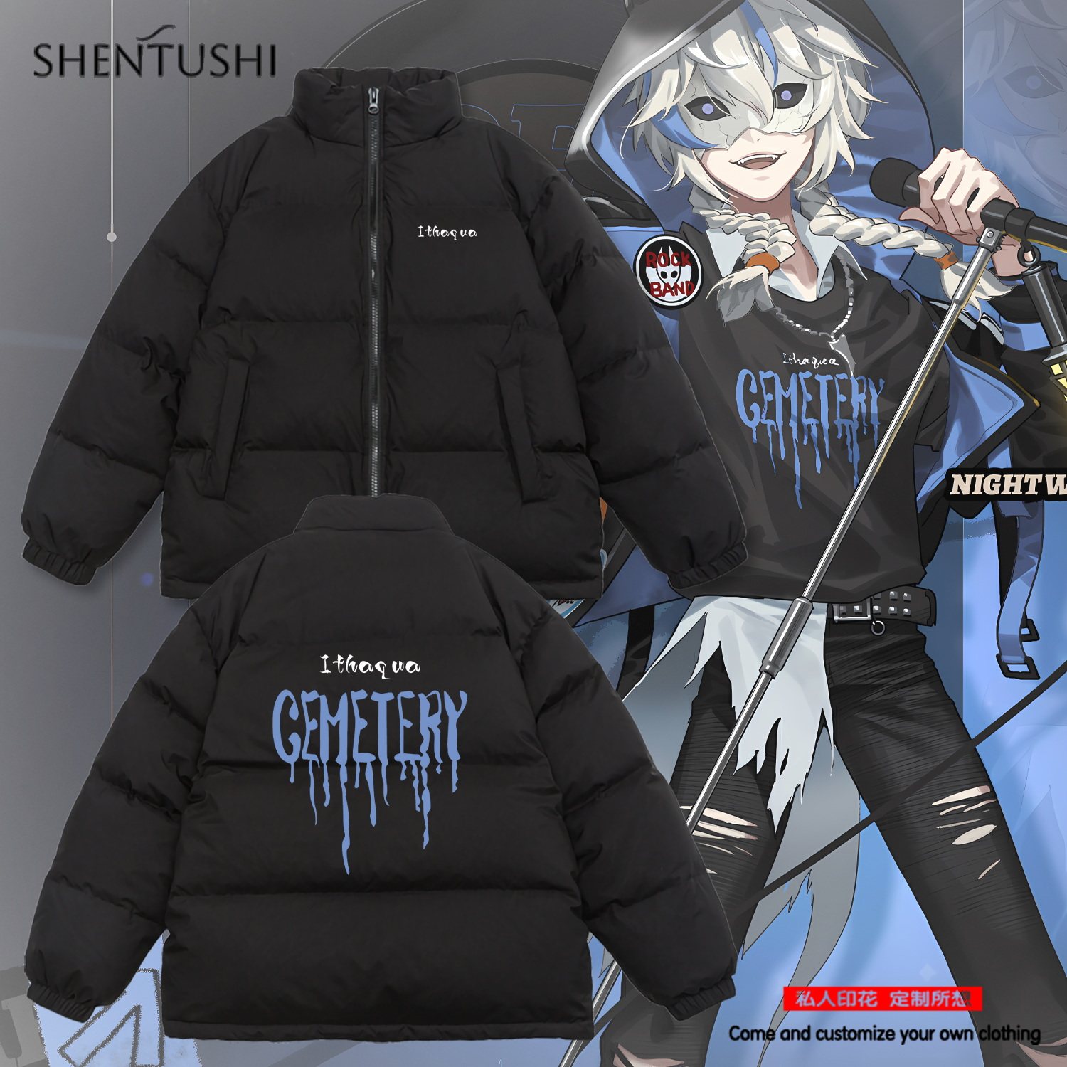 休闲立领冬季三防羽绒服