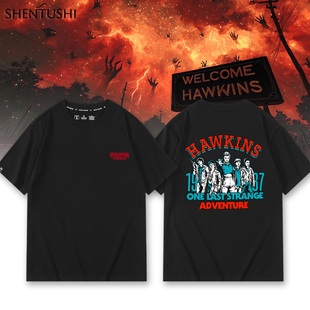 Stranger Things怪奇物语美剧周边魔王夏季百搭男女生短袖T恤衣服