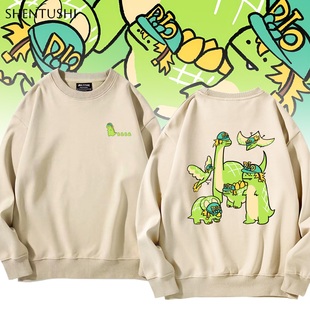 jojo奇妙骇人恶兽迪亚哥冒险动漫周边加绒圆领卫衣男女生情侣外套