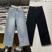 女裤 正品 8620 高腰显瘦胖mm烟管裤 春装 Angel&yy大码 高弹牛仔直筒裤