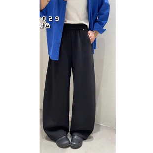 简谜休闲女裤 垂坠弯刀裤 宽松显瘦窄版 春装 26029 阔腿裤 云舒里正品