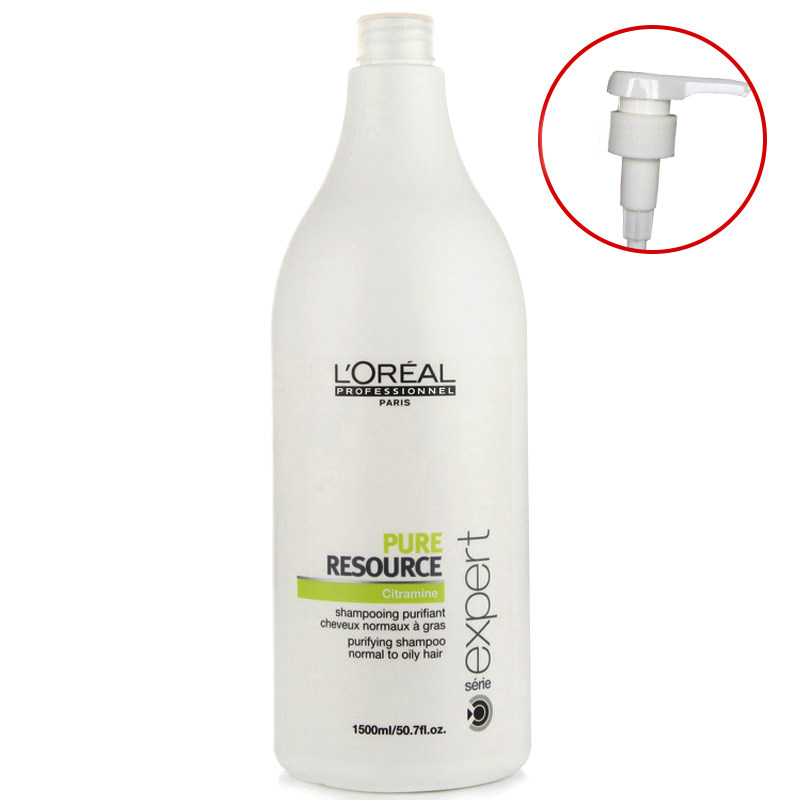 进口正品欧莱雅油脂平衡洗发水1500ml去屑止痒控油蓬松男女洗发露