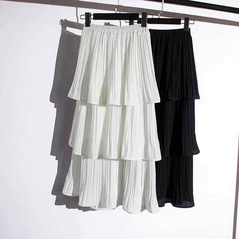 white Cake skirt skirt Little 2019 summer new pattern Chiffon Paige Show thin Multi-level Long skirtsin the Women's clothing/Boutique , Skirts  category - from Buy2taobao.com to provide professional Taobao agent buy service
