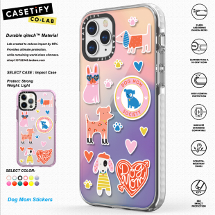 香港代购 CASETiFY 狗妈妈贴纸 适用于iphone13/12/Pro/Max手机壳